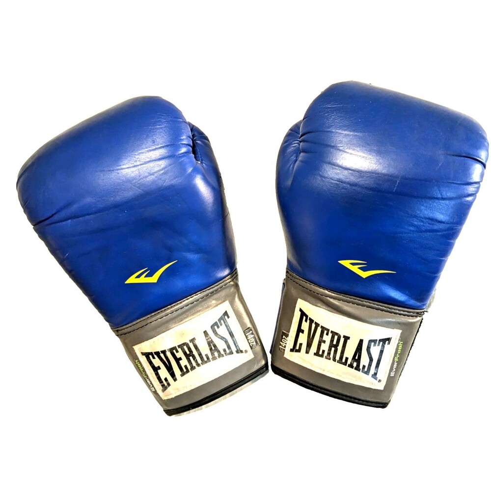 14oz Everlast EverFresh Pro Boxing Gloves Blue